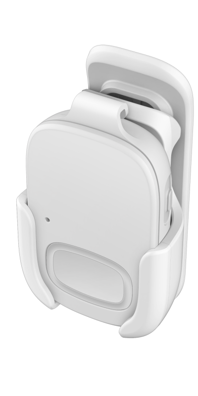 MPERS-WL -White -ISO -With Belt Clip